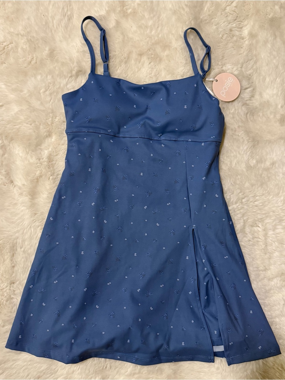 Posie Active Blue Floral Active Dress